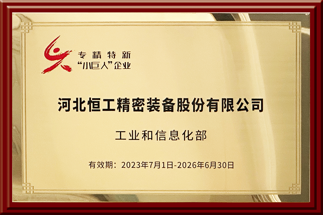 國(guó)家專精特新“小巨人”企業(yè)